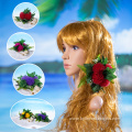 4 Plastic Lehua Hair Clip for Dance Party